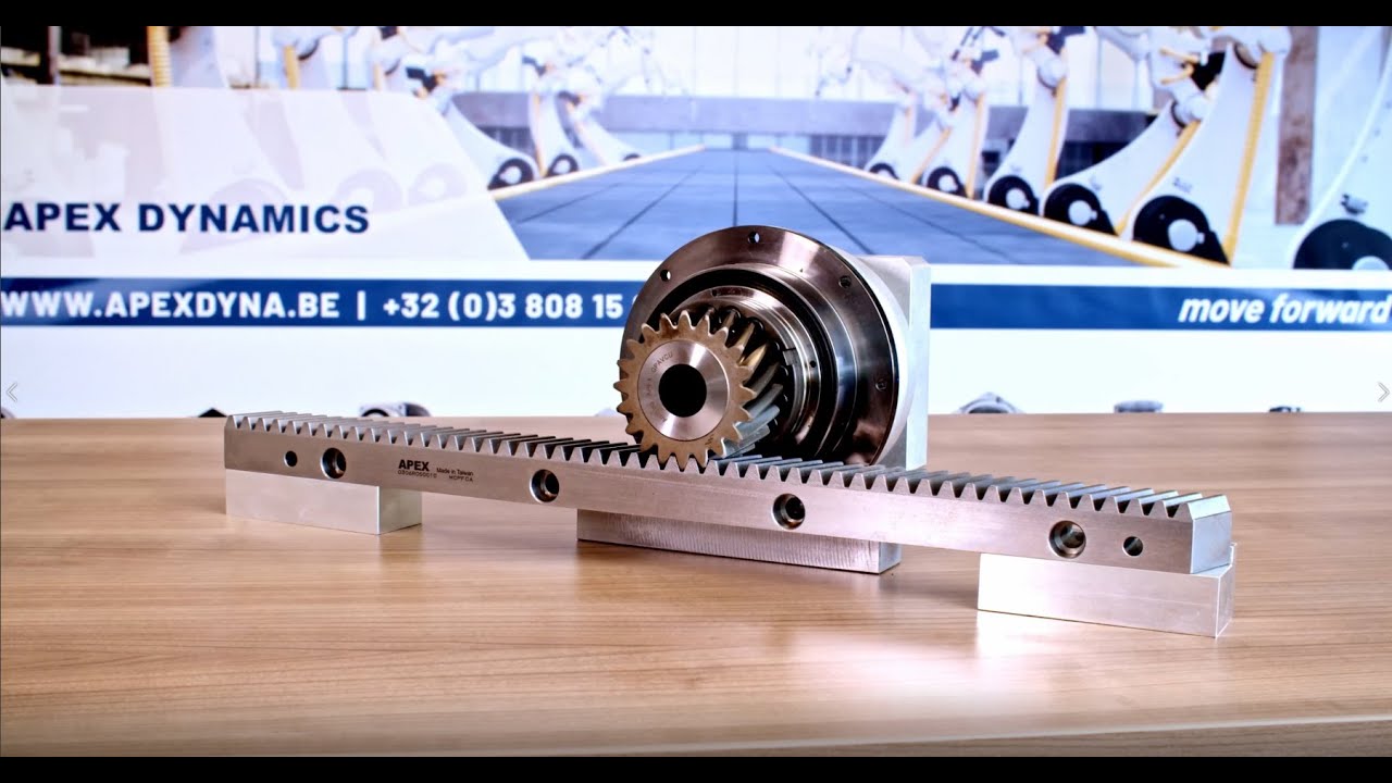 Rack and pinion combination with unique Curvic Plate