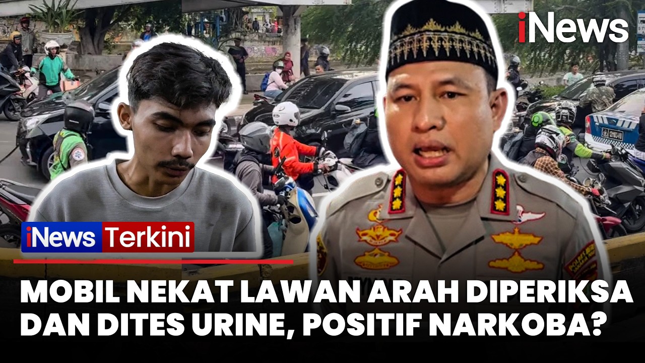 HEBOH! Mobil Nekat Lawan Arah hingga Tabrak Kendaraan, Sopir Langsung Dites Urine