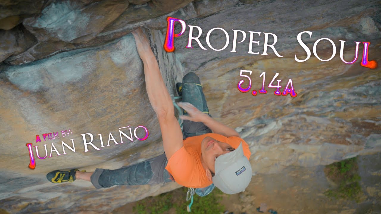 A Proper Journey - Proper Soul 5.14a at the New River Gorge with Santiago Contreras & Friends