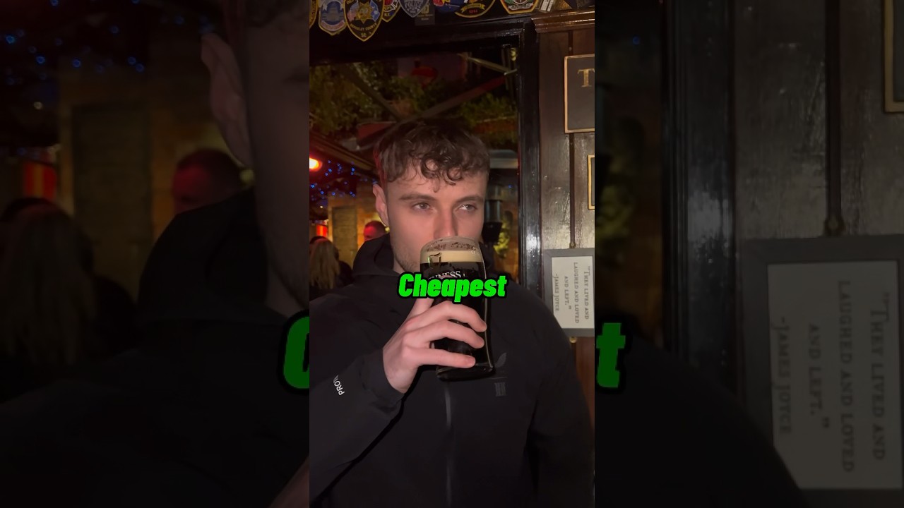 Самый дешевый Гиннесс против самого дорогого Гиннесса в Дублине