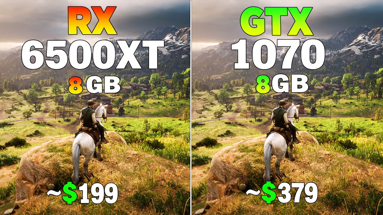 RX 6500 XT vs GTX 1070 - Test in 8 Games