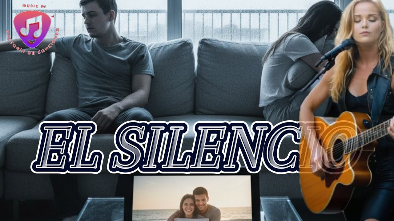 el silencio _ Balada pop, folk, indi, Cantautor, Música y Video IA. Desamor.