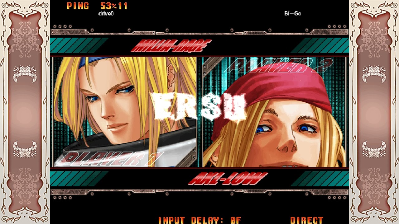 Guilty Gear XX AC+R Lobby Matches- drive0 (Millia) VS Bi-Go (Axl)