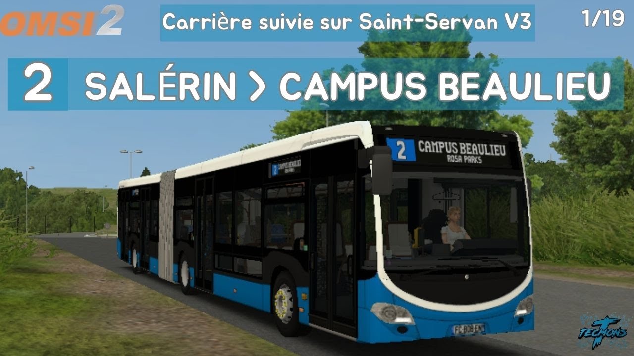 2: Salerin à Campus Beaulieu | Carrière suivie sur St-Servan V3 1/19 | OMSI 2