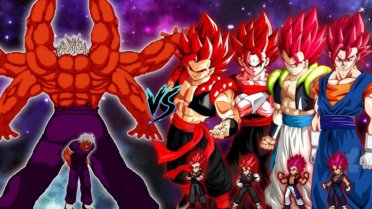 Yujiro Hanma 12P OP (New) VS Evil Gogeta SSJ OP, Evil Vegito SSJ OP, Gogeta SSG OP & Vegito SSG OP😨