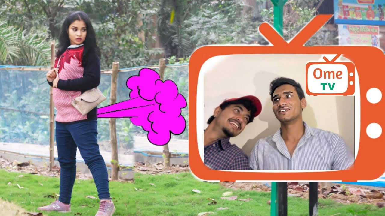 Funny Girl Fart Prank on Ome TV Part- 367 😜! N2o Shreya