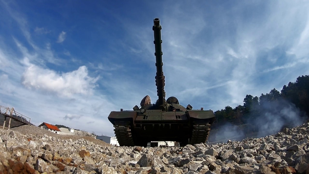 M-55S (modernized Slovenian version of the  Soviet tank T-55)