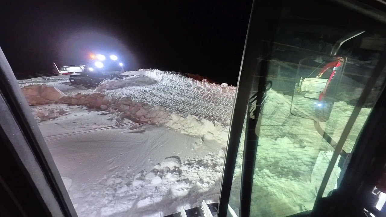 Building Our Steepest T-line With 2 Snowcats