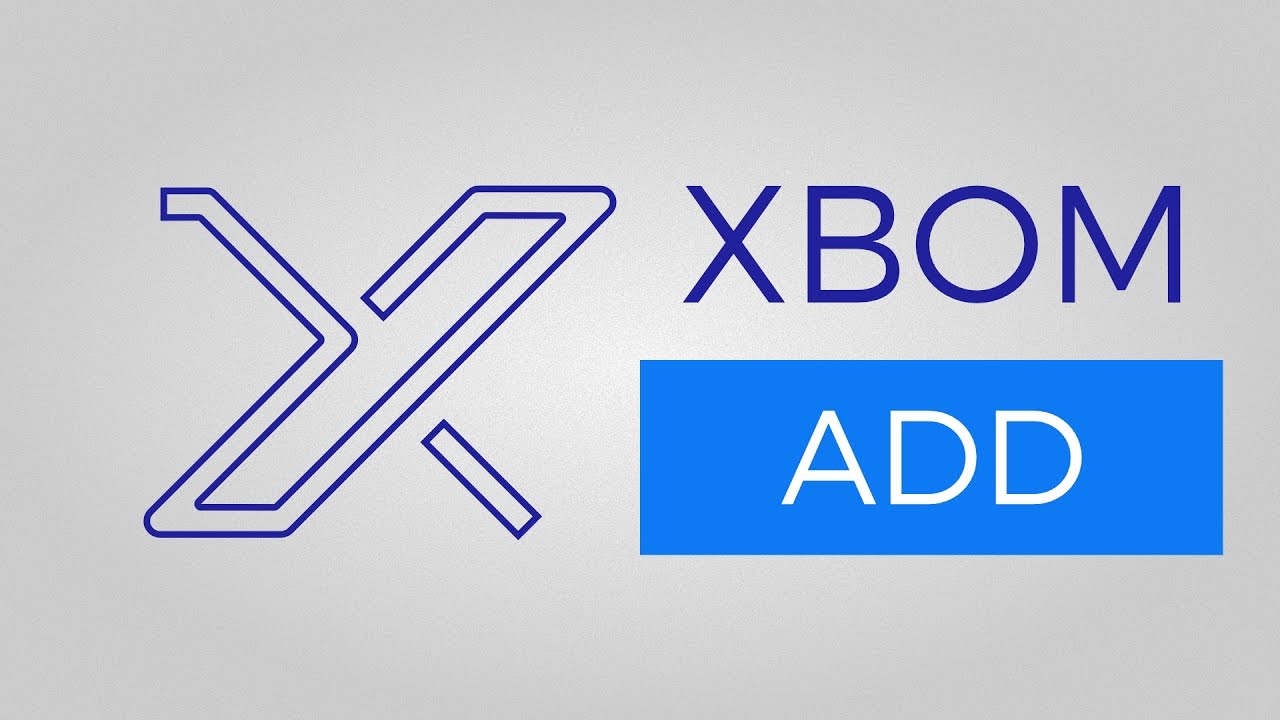 XBOM SP2 Adding BOM Data