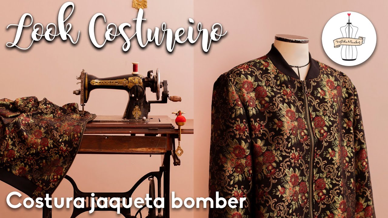 COMO FAZER JAQUETA BOMBER FORRADA COM BOLSO - COSTURA ✂️| Feminina e Masculina | ACABAMENTO PERFEITO