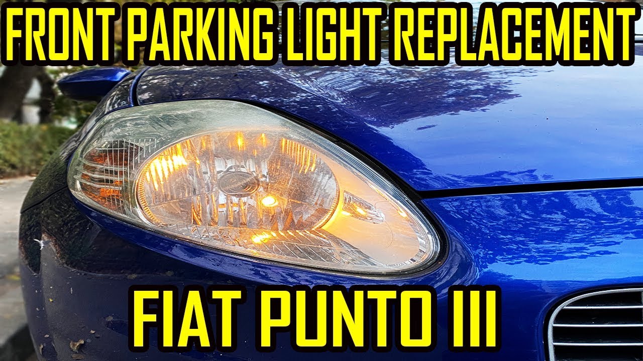 Замена лампы переднего габаритного света Fiat Grande Punto