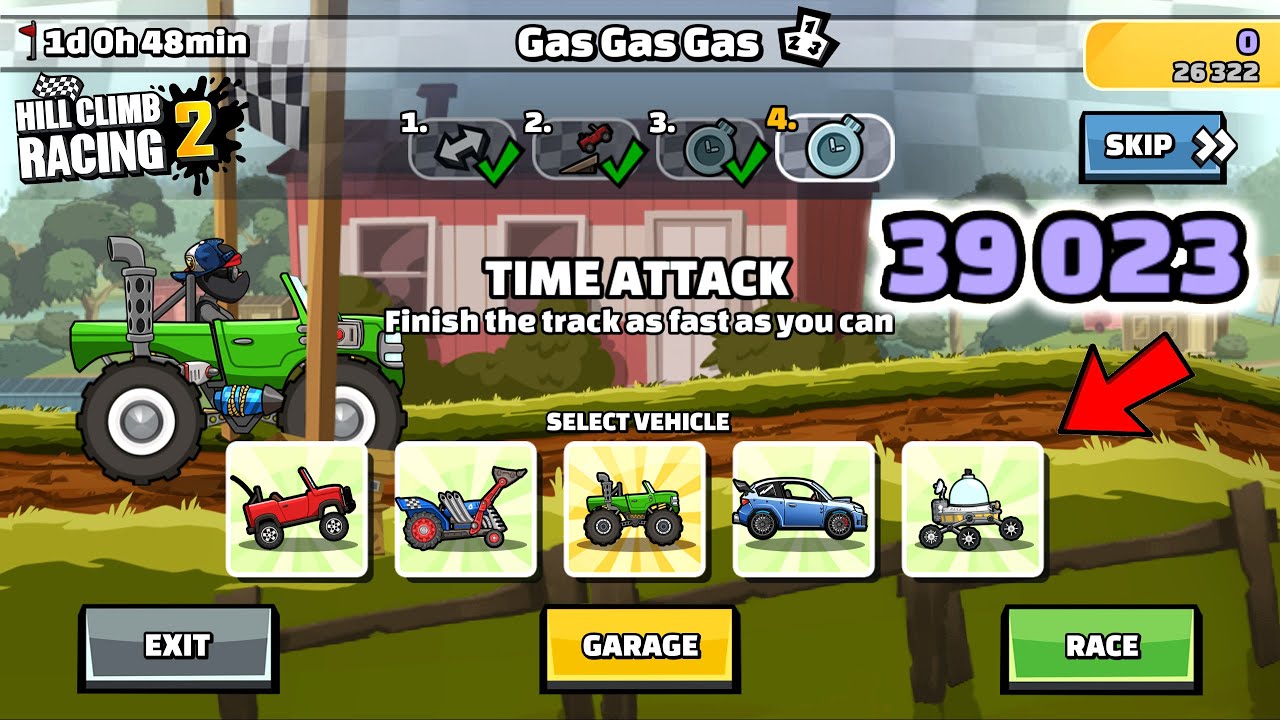 Hill Climb Racing 2 - 39023 points in GAS GAS GAS Team Event
