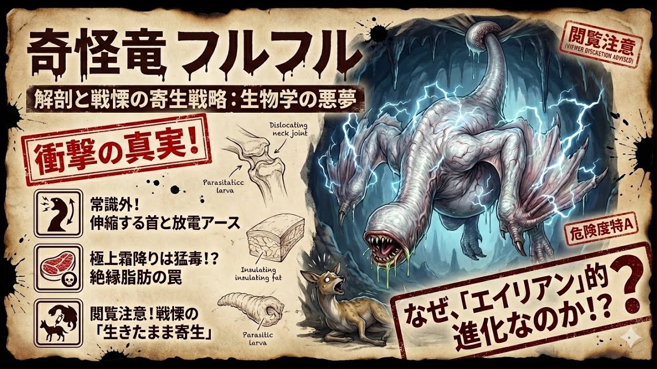 盲目ではないフルフル。熱で視る”異常進化”の正体【モンスター生態図鑑】