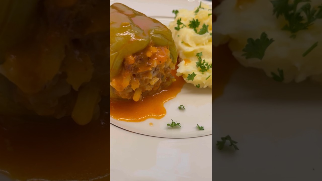 Fylld paprika - Dolma. #bosnian  #cooking #food #foodies #youtubeshorts #dinner  #lunch #homemade