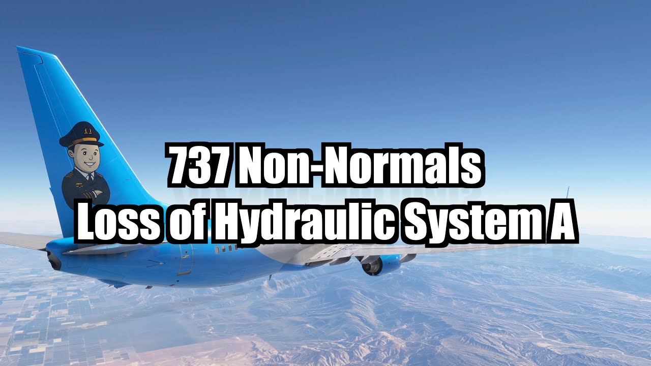 737 Нештатные процедуры: Потеря гидравлической системы A | PMDG