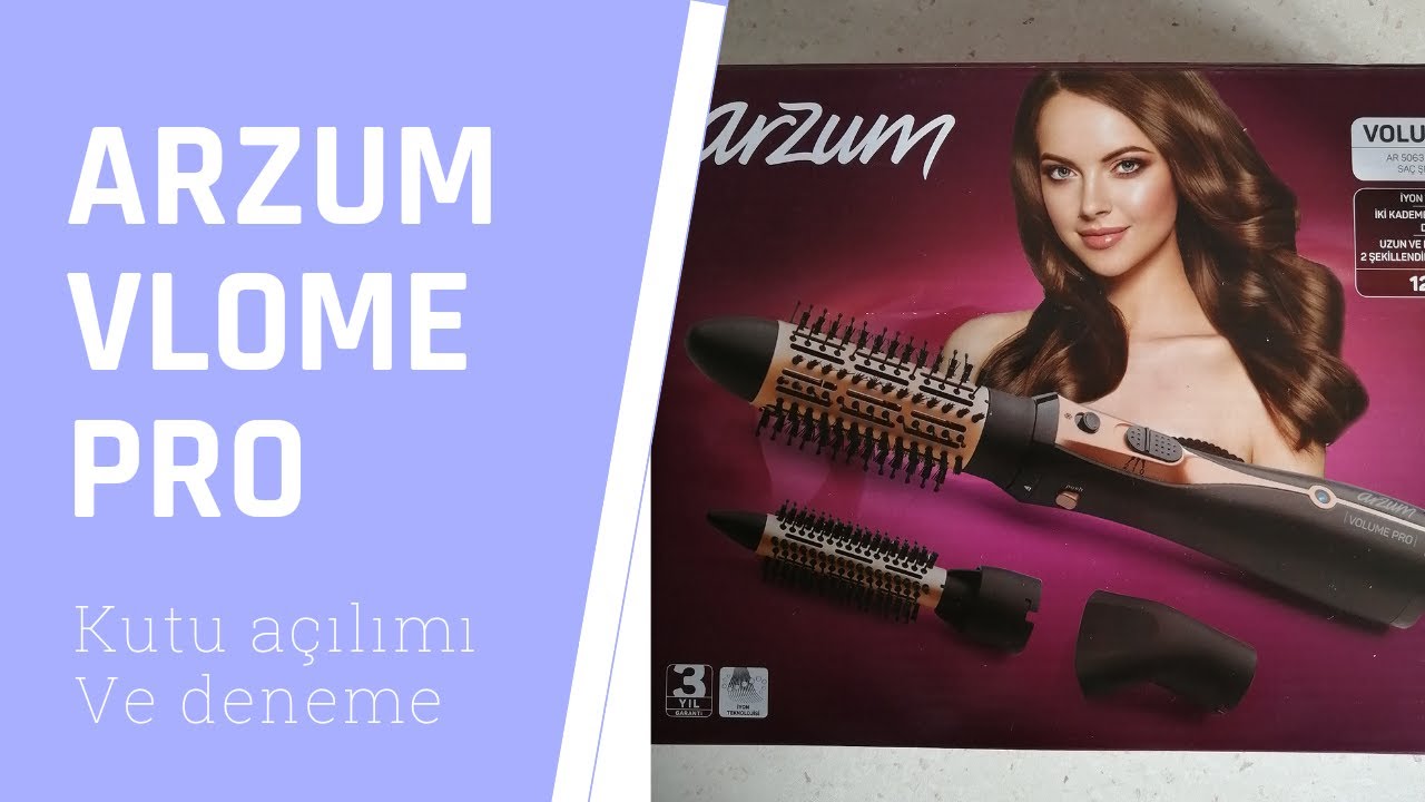 ARZUM PRO AR 5063 HAVA ÜFLEMELİ SAÇ ŞEKİLLENDİRİCİ #kutuaçılımı #saçşekillendirici #kolayfön #arzum