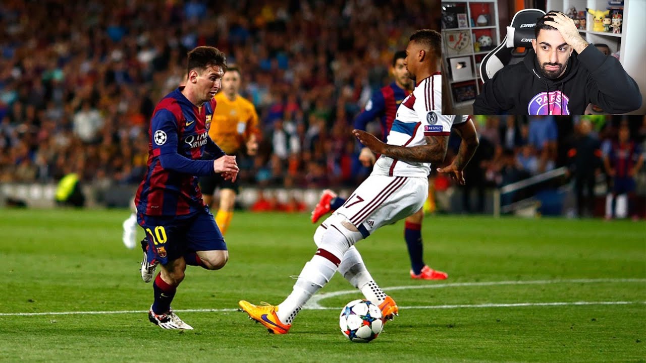 REACCIONANDO A LOS MEJORES GOLES Y HUMILLACIONES DE MESSI !!