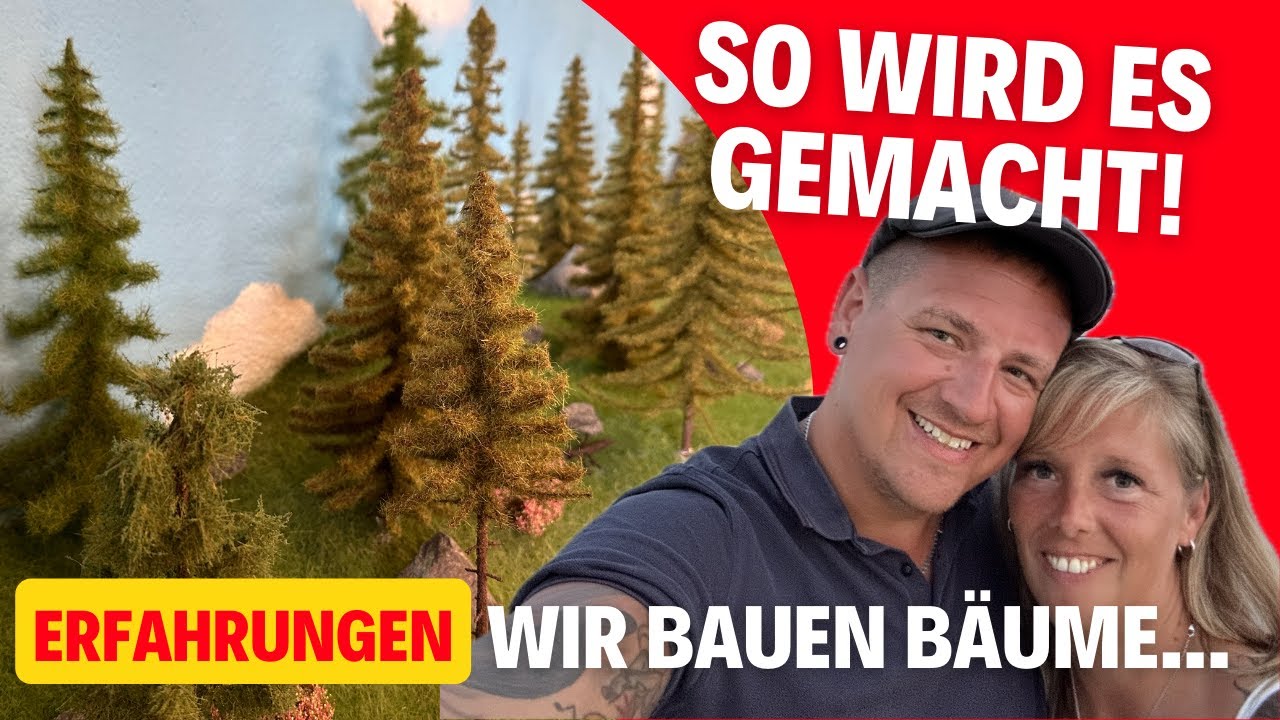 Modellbäume selber bauen - so wird es gemacht / Modellbau / alle Spurweiten / Modelleisenbahn #145