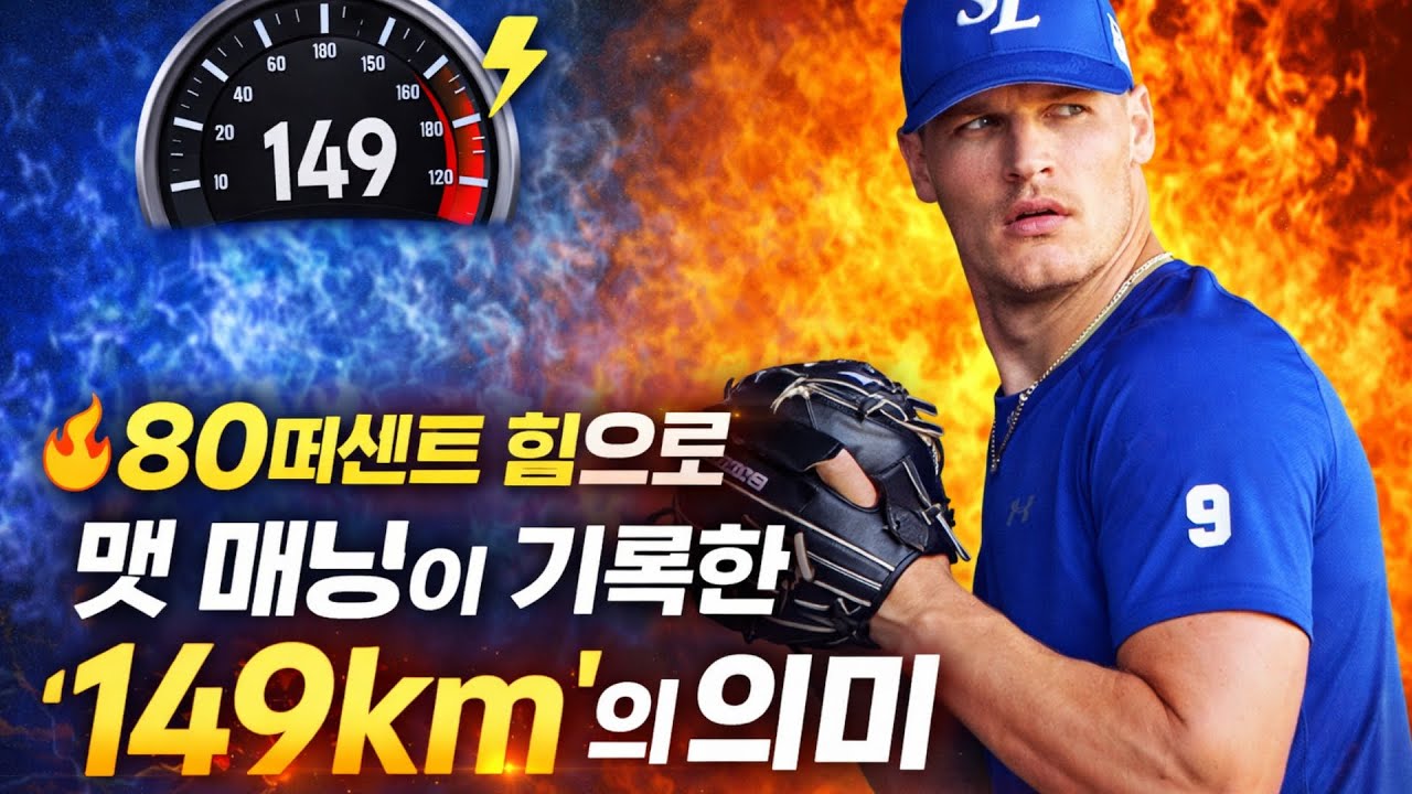 삼성 라이온즈 외국인 투수 맷 매닝이 80퍼센트 힘으로 기록한 149km의 의미 #KBO리그 #삼성라이온즈 #맷매닝