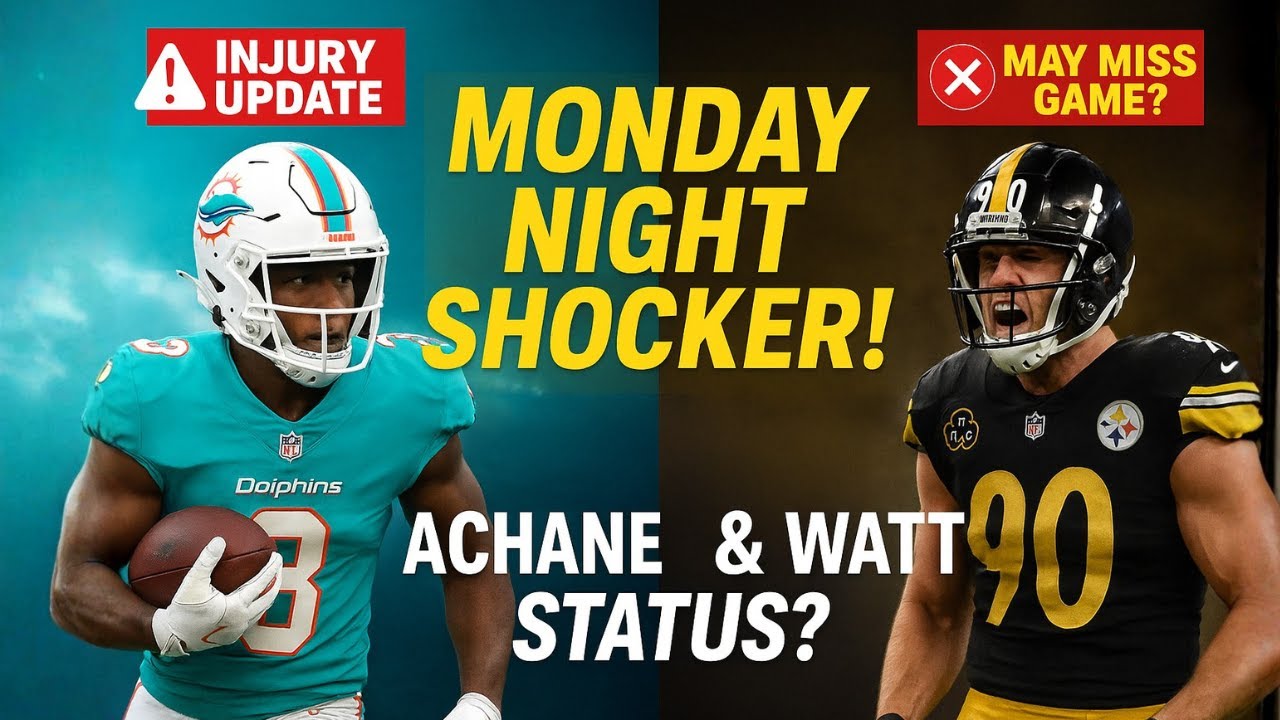 🚨 BIG Injury Updates! Can Dolphins Survive Without De’Von Achane? 🏈 Steelers Shock Monday Night!