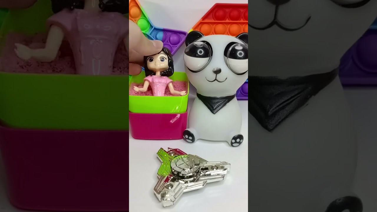 Panda Squishy Princess Pink! 🩷 #asmr #minisatisfying #asmrcontent