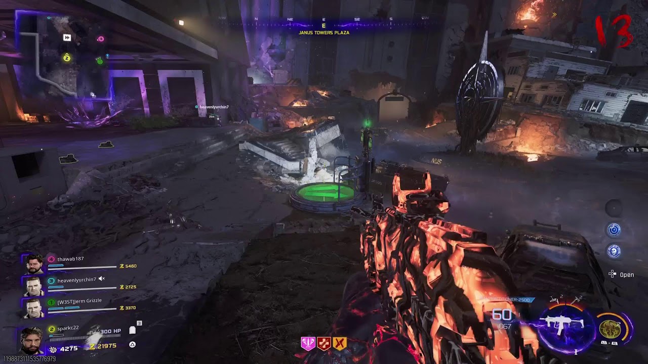 COD BO7 Zombies leveling up public lobby.