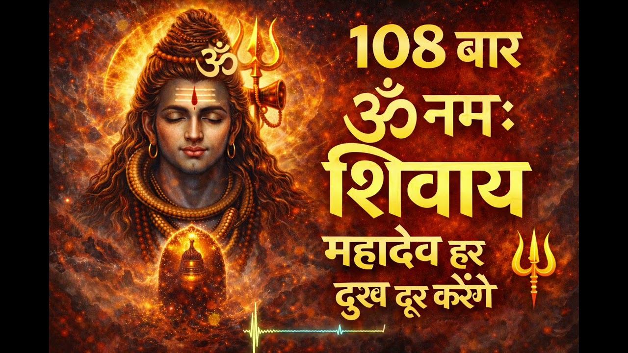 108 बार ॐ नमः शिवाय जप | Mahadev Mantra Chanting | मन की शांति और संकट से मुक्ति | Shiv Bhajan