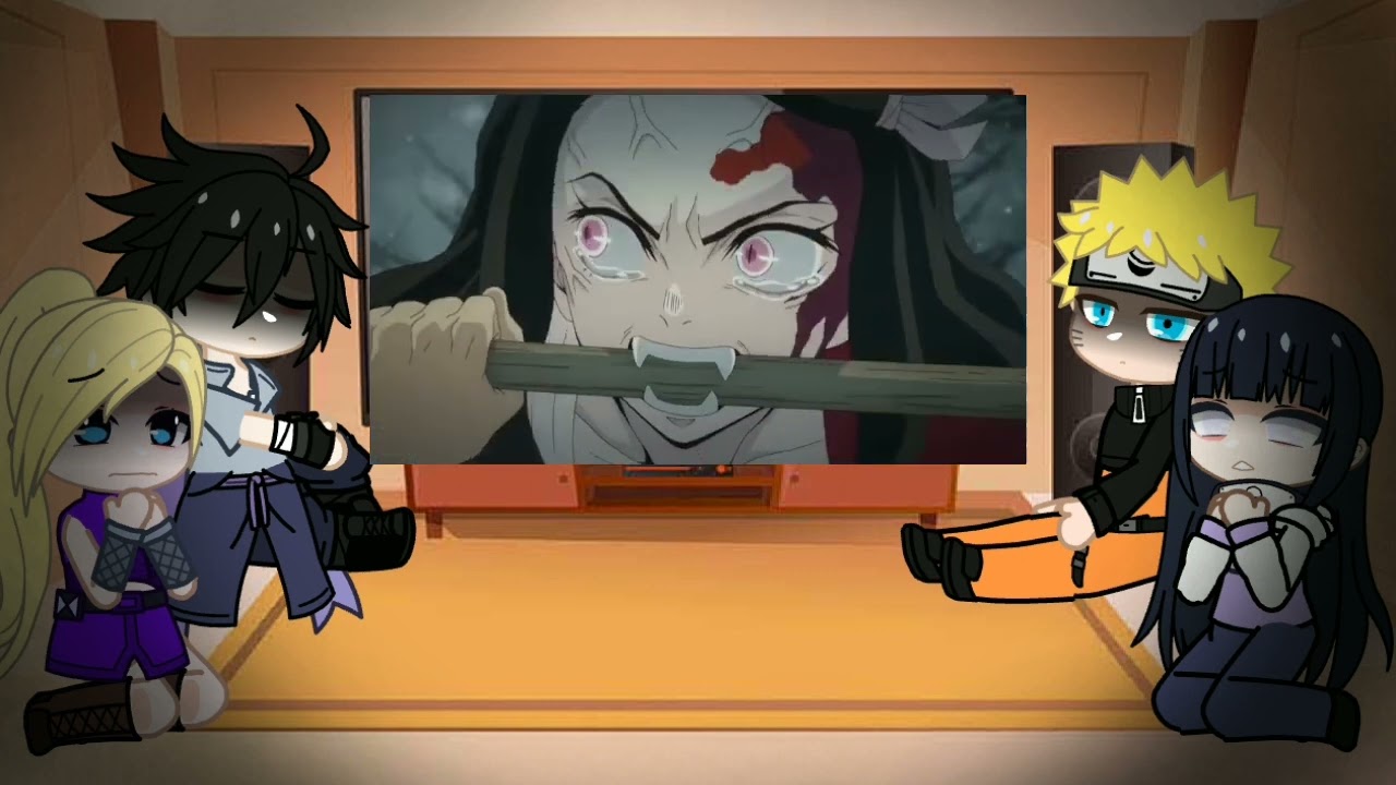 Naruto and Friends him react to Sakura as Nezuko 🌸