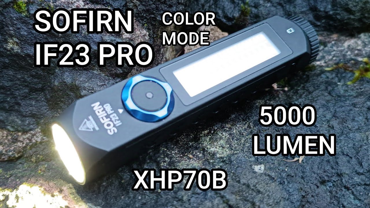 Sofirn IF23 Pro Led Taschenlampe XHP70B 5000 Lumen Review Flashlight Beamshots IF24