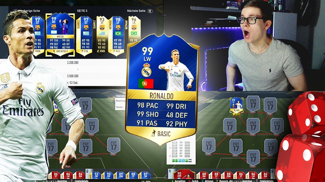 FIFA 17: OMG TOTS RONALDO 99 ONLY SPECIAL CARDS BUY FIRST GUY 😱🔥😈