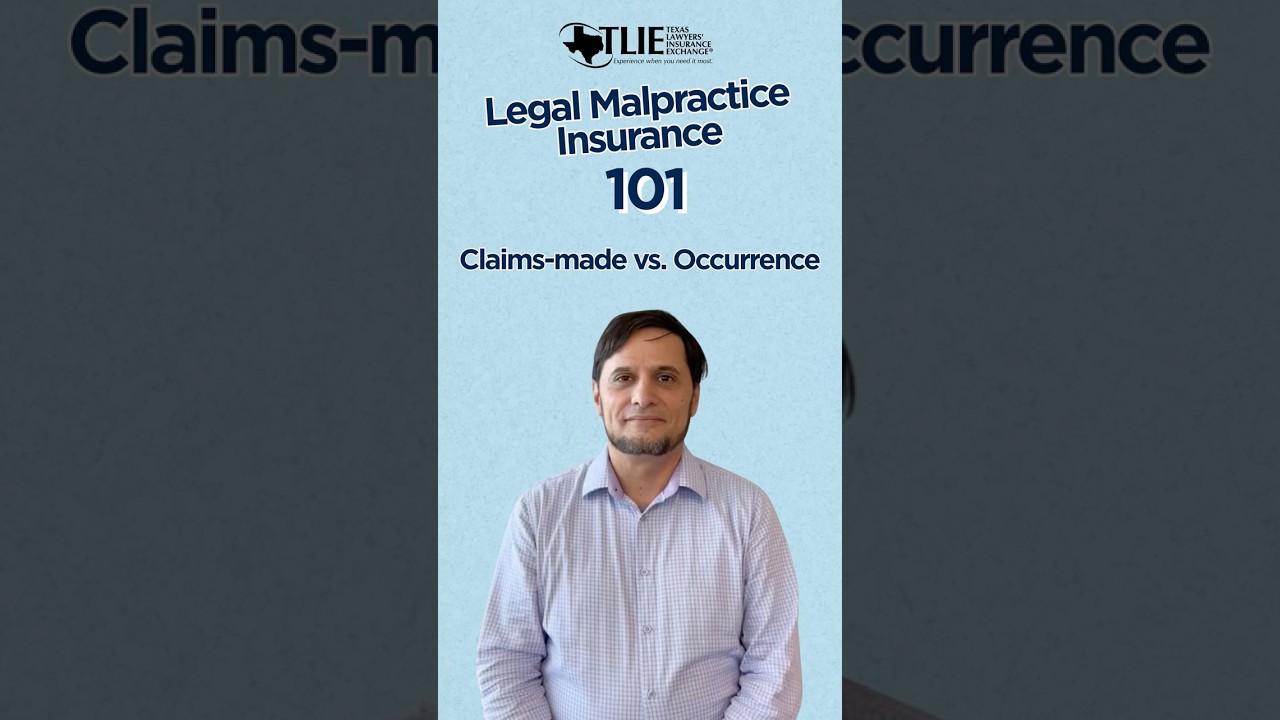 Legal Malpractice Insurance 101: What's the difference between a claims-made and occurrence policy?