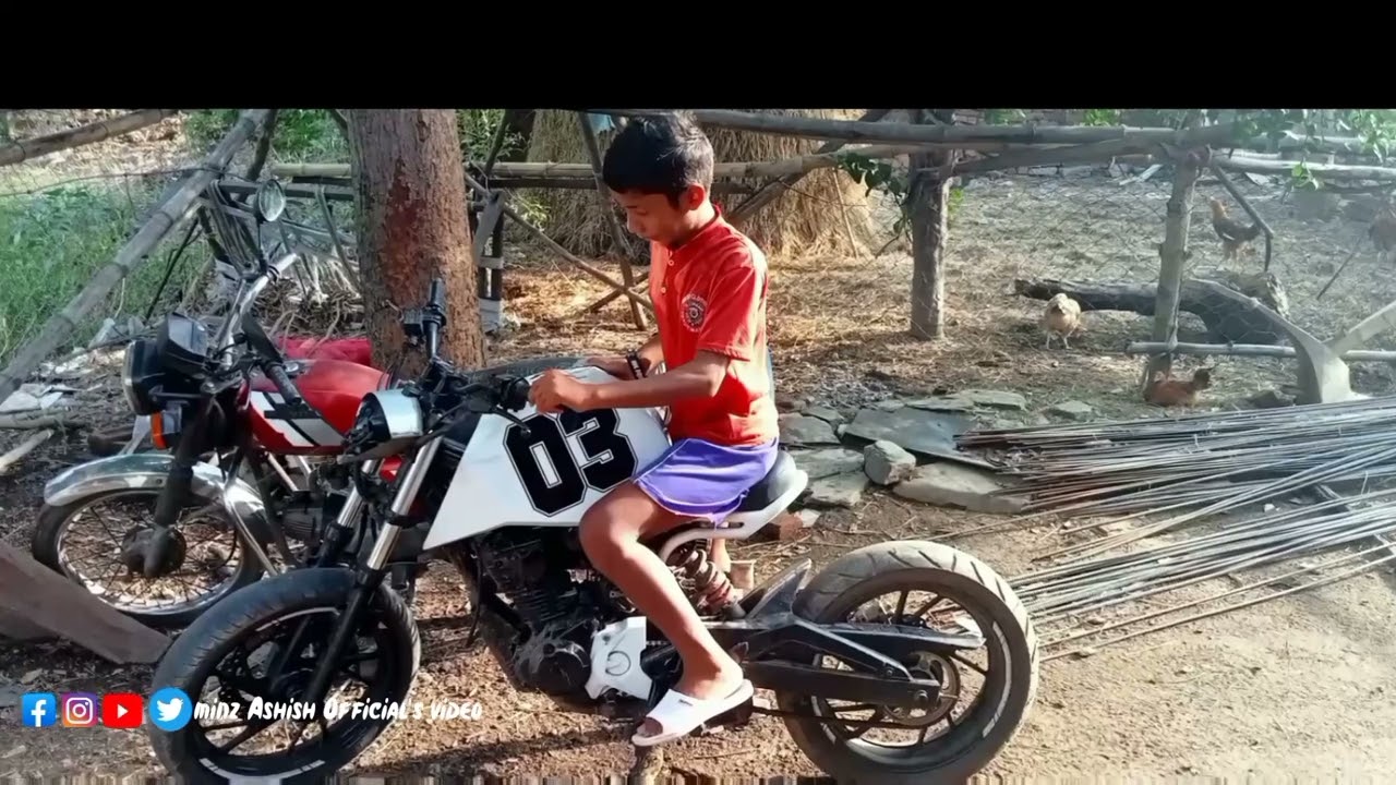 KGF Bike// rocking star yash//dhase Boyzz Modified Into KGF bike