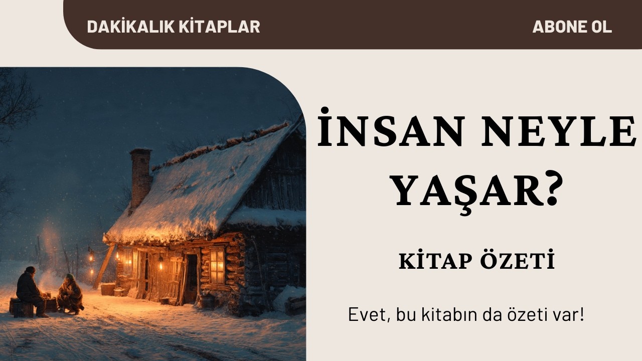 İnsan Neyle Yaşar Kitap Özeti | Lev Tolstoy | Dakikalık Kitaplar