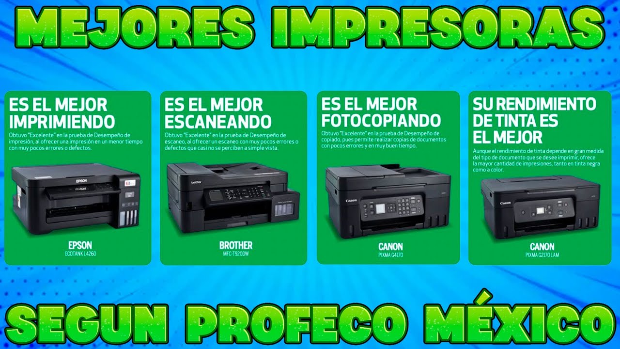 LAS MEJORES IMPRESORAS SEGUN LA PROFECO MEXICO