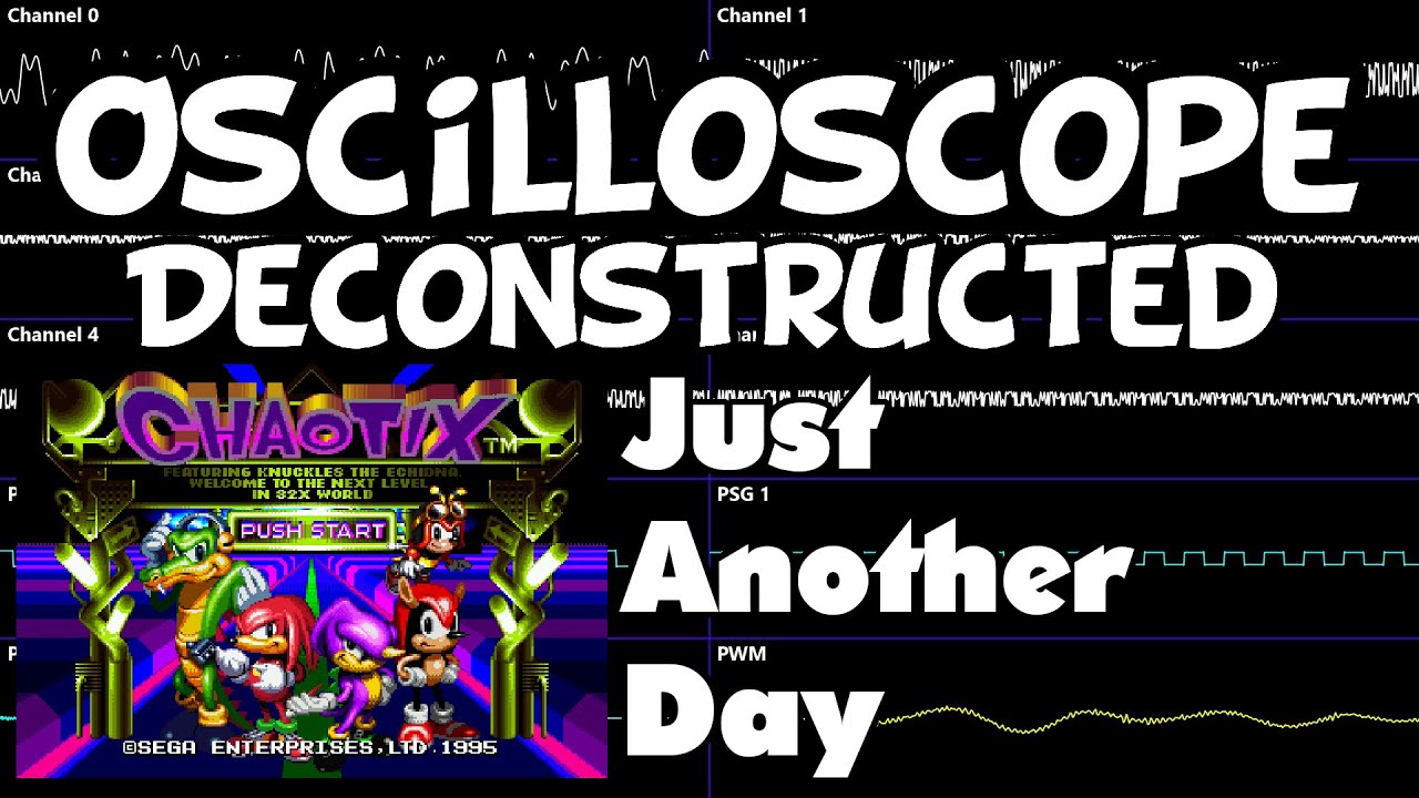 Knuckles' Chaotix - Just Another Day - Oscilloscope Deconstruction