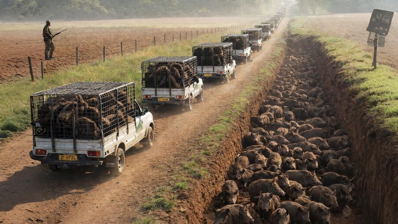 Massive Zahl an Wildschweinen: In Fallen gefangen &ndash; Landwirte erstaunt &uuml;ber diese irre Menge