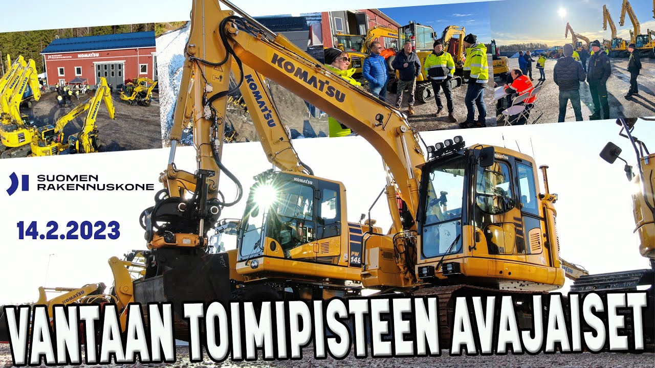 Kivirock-Expo - Suomen Rakennuskoneen Vantaan toimipisteen avajaiset