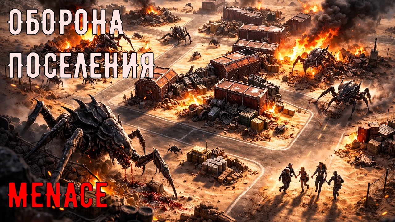 MENACE — ПОСЕЛЕНИЕ ПОД АТАКОЙ! Одна ОШИБКА - минус ГРАЖДАНСКИЙ
