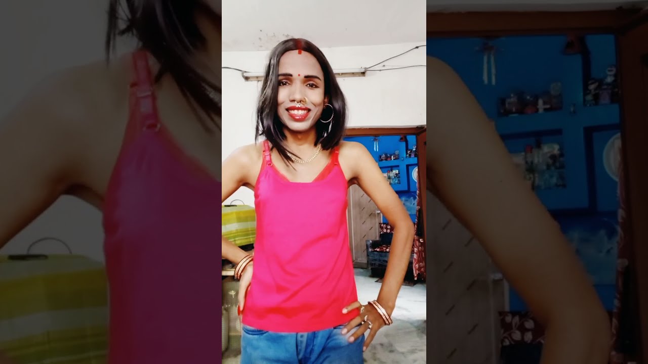 Indian boy in western female costume|Male to female cross-dressing challenge 😊|