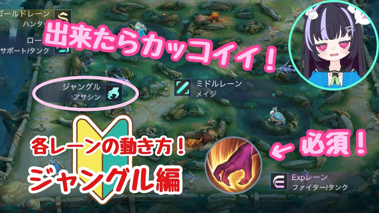 【モバレ】初心者向け🔰ジャングル(JG)の初歩的な動き方解説！【モバイルレジェンド/MobileLegends】