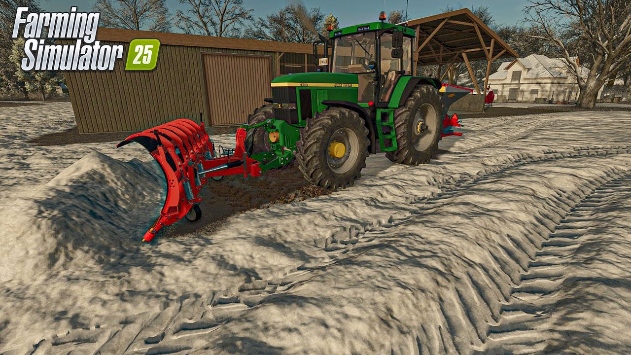 Фам ПОЛНЫЙ СНЕГА (Уборка снега и разбрасывание соли) | Farming Simulator 25