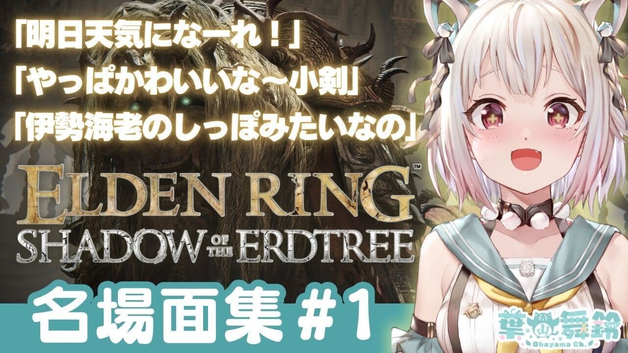 【#01】「ELDEN RING SHADOW OF THE ERDTREE / DLC」王覇山名場面集【Ohayama Ch. | 2024/06/21】