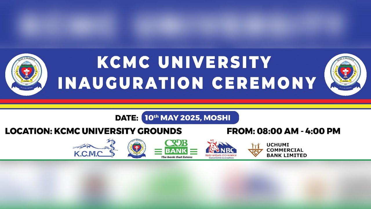 UZINDUZI WA CHUO KIKUU CHA KCMC | 10 MAY 2025