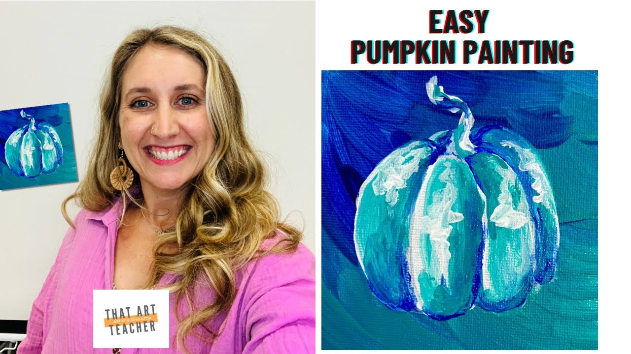 Easy Pumpkin Painting | Step by Step Acrylic Painting Tutorial