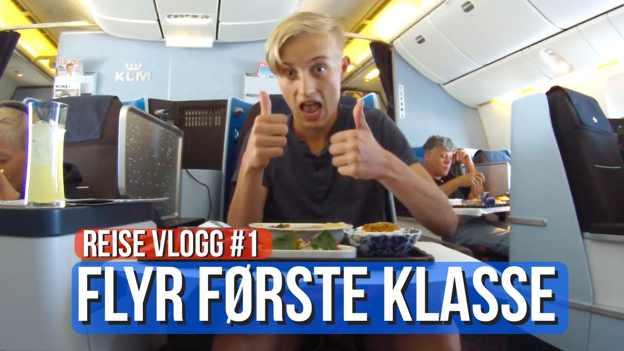 FLYR FØRSTE KLASSE! - Reise Vlogg #1