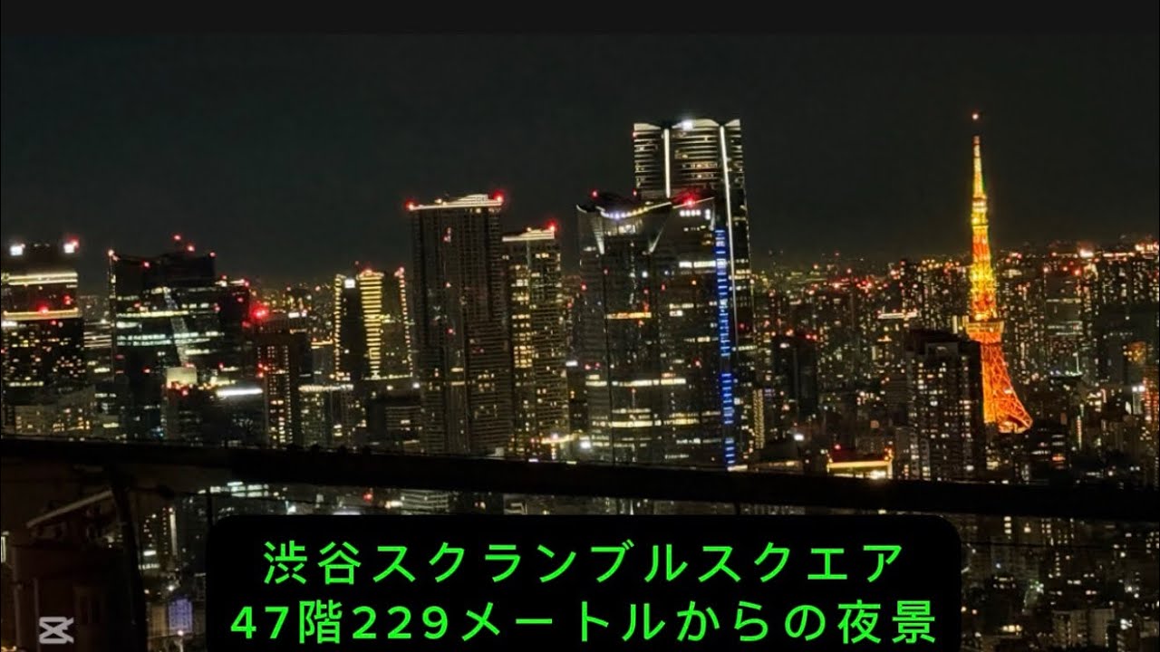 渋谷スカイから東京の夜景