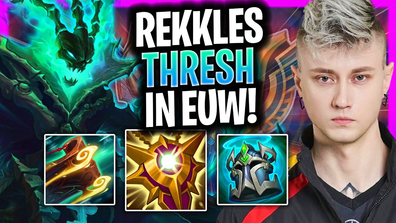 REKKLES PERFECT GAME WITH THRESH IN EUW SERVER! | T1 Rekkles Plays Thresh Support vs Bard!