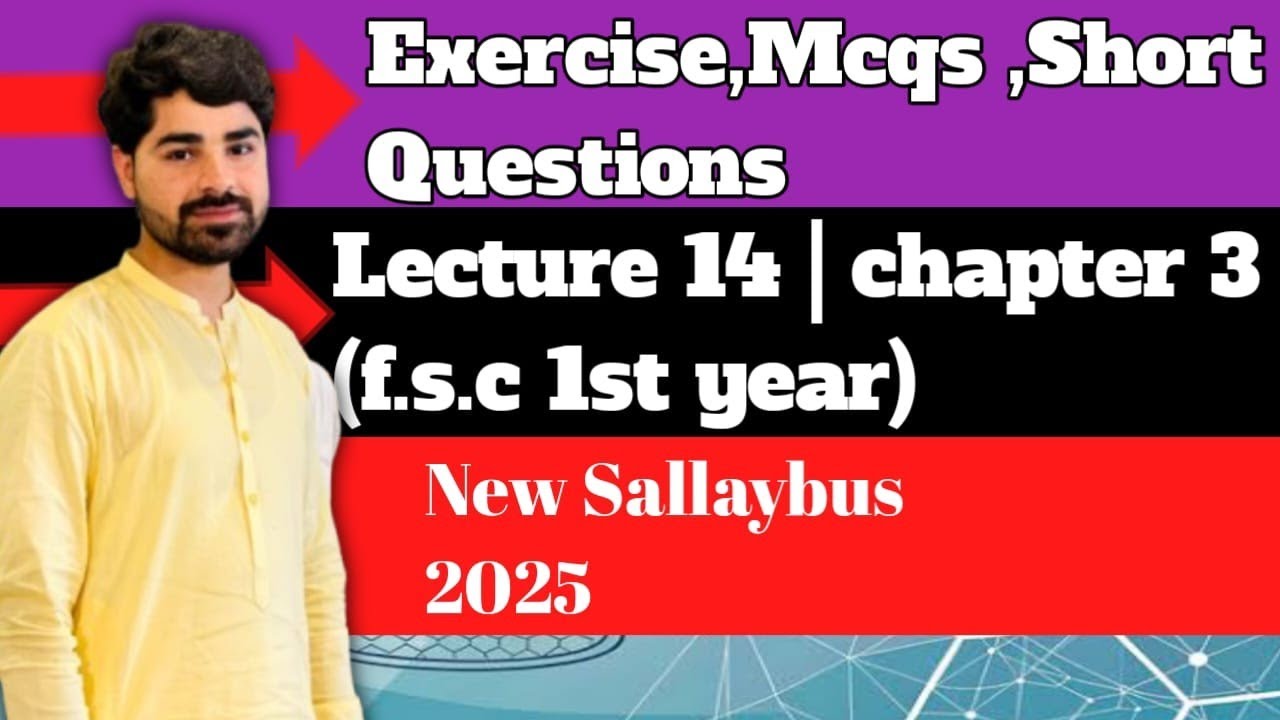 Exercise Chapter #3 | Chemical Bonding| MCQs and Short Questions |Lecture 12| Fsc 1st Year Chemistry