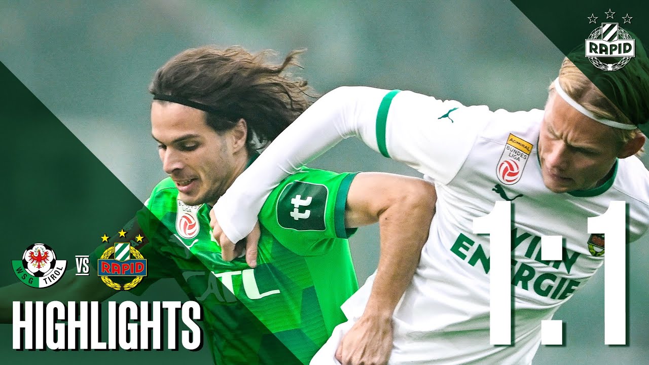 Highlights: WSG Tirol &ndash; SK Rapid | 9.11.2025