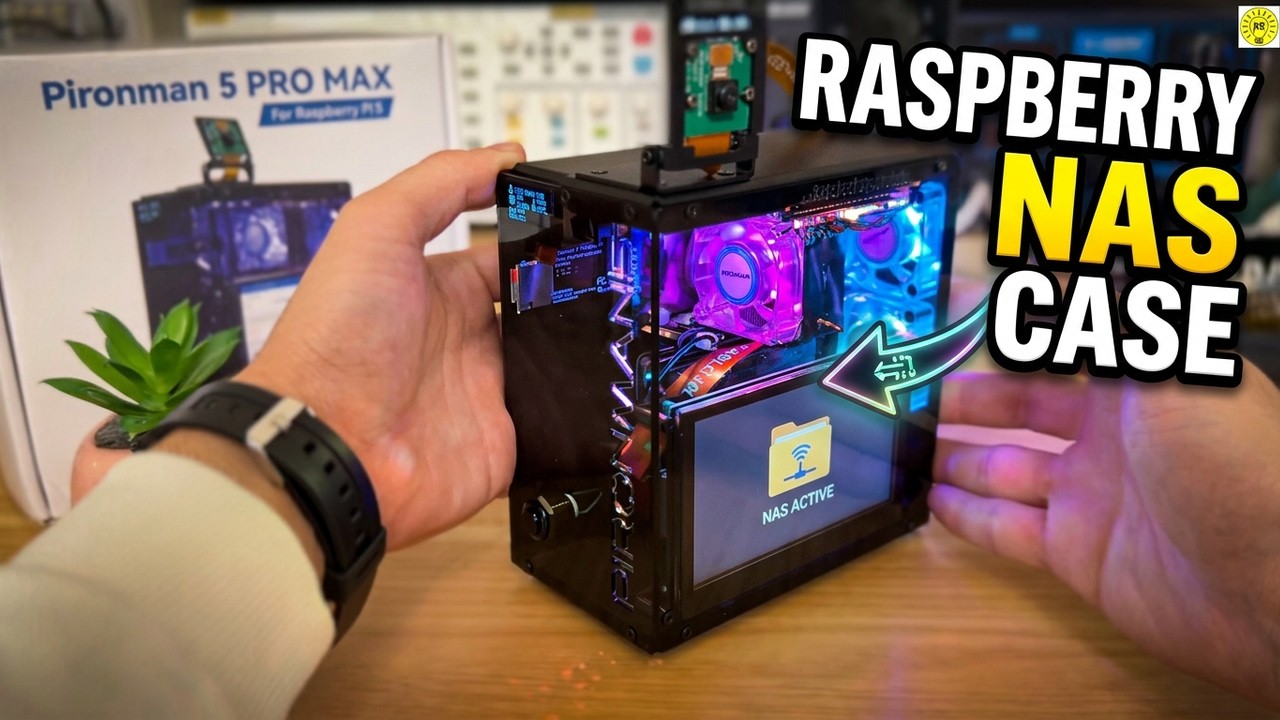 Mini PC obudowa Raspberry Pi 5, Pironman 5 Pro Max, Mini wielofunkcyjny komputer DIY